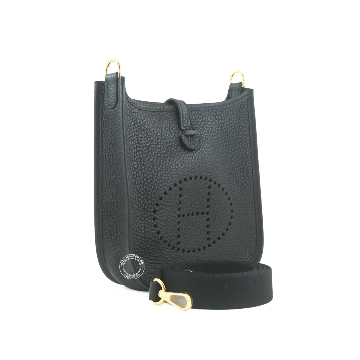 Hermès Evelyne 16cm Black Clemence GHW