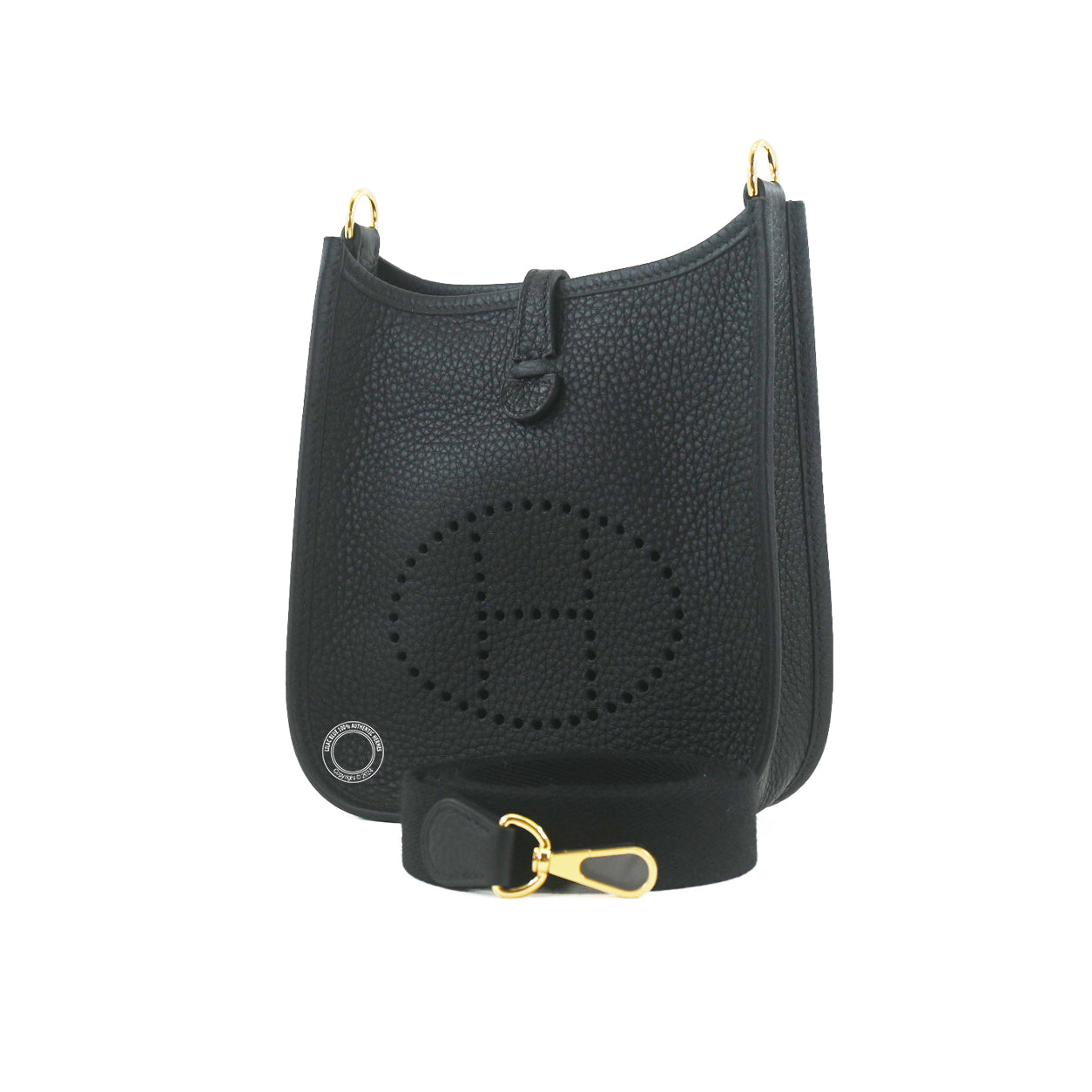 Hermès Evelyne 16cm Black Clemence GHW