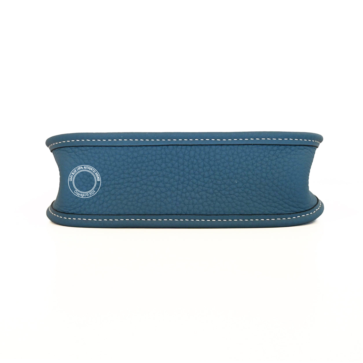 Hermès Evelyne 16cm Blue Jean Clemence GHW