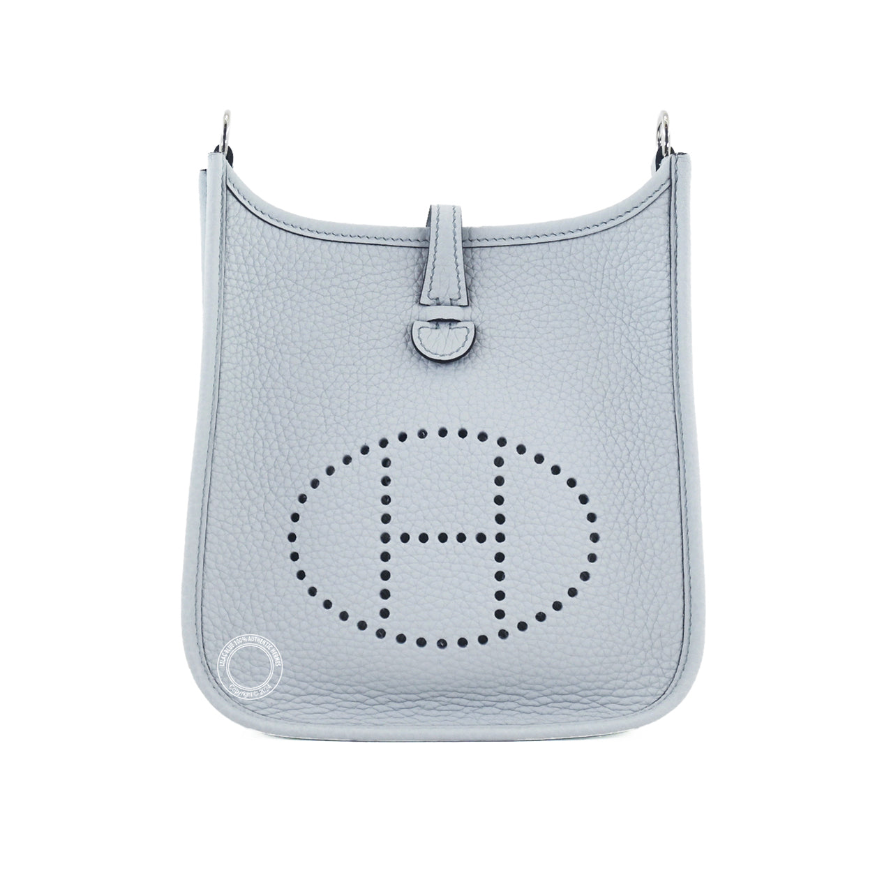 Hermès Evelyne 16cm Bleu Pale Clemence PHW