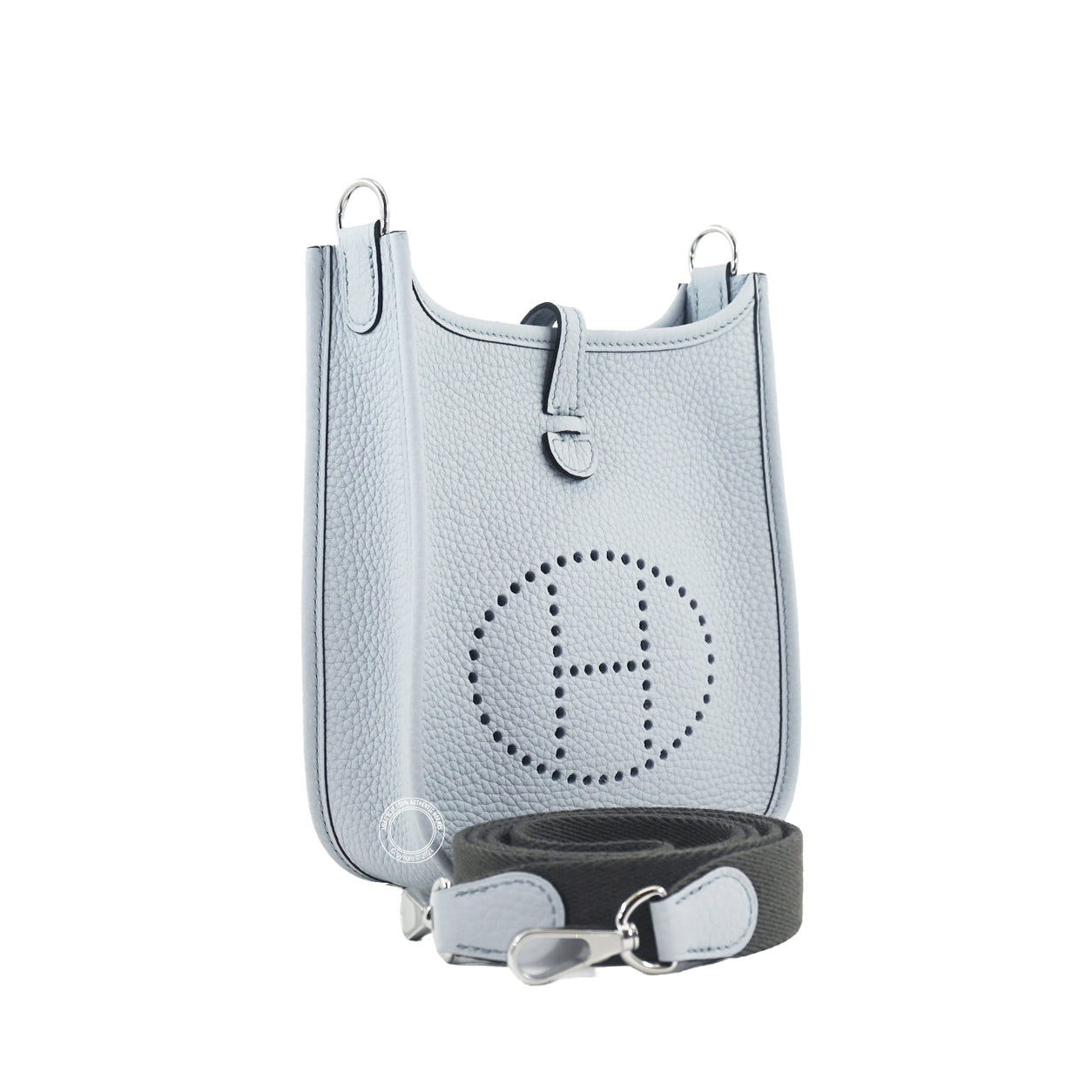 Hermès Evelyne 16cm Bleu Pale Clemence PHW