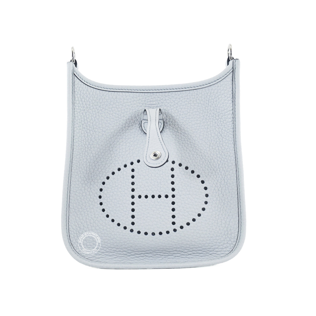 Hermès Evelyne 16cm Bleu Pale Clemence PHW