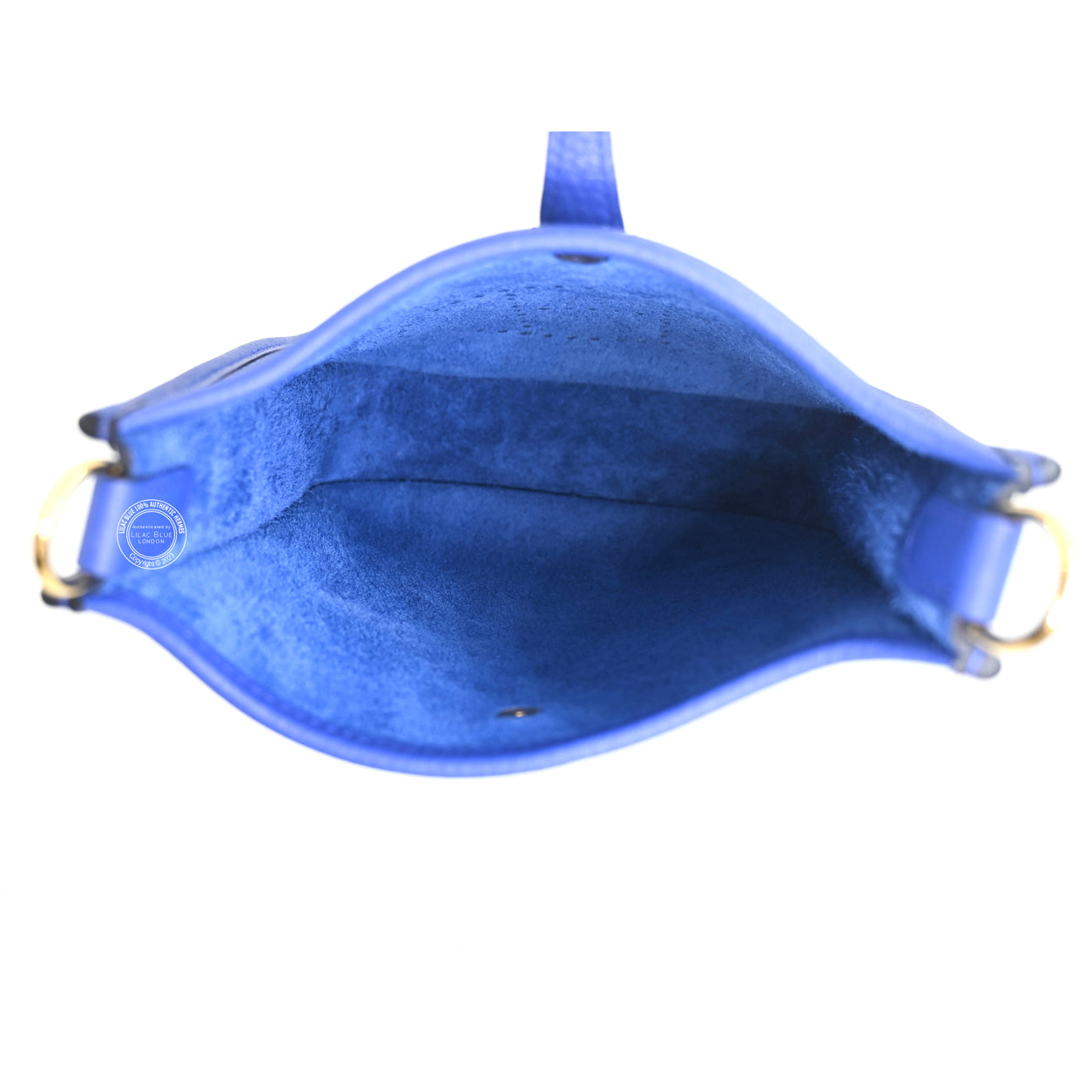 Hermes Evelyne 16cm Bleu Royal Mini Clemence GHW