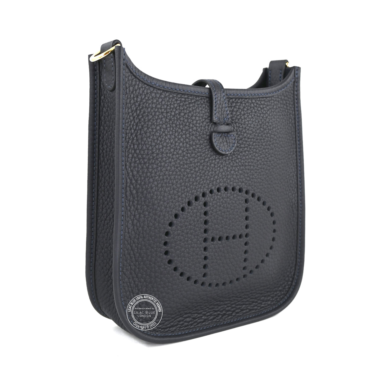 Hermès Evelyne 16cm Caban Clemence GHW