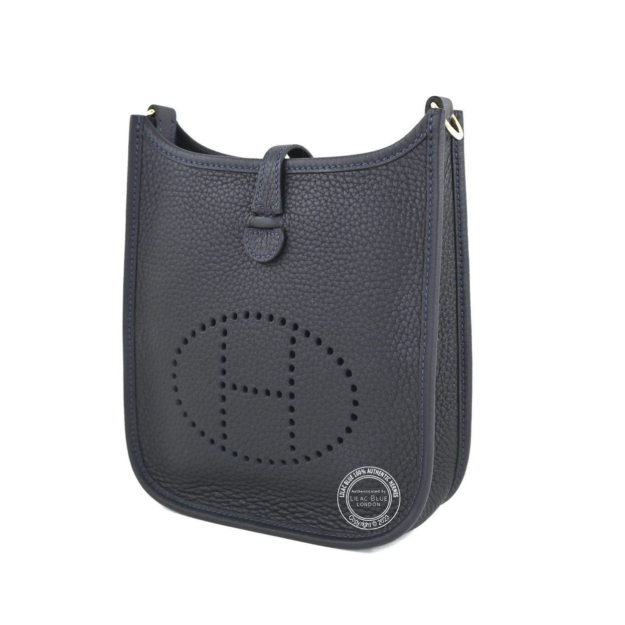Hermès Evelyne 16cm Caban Clemence GHW