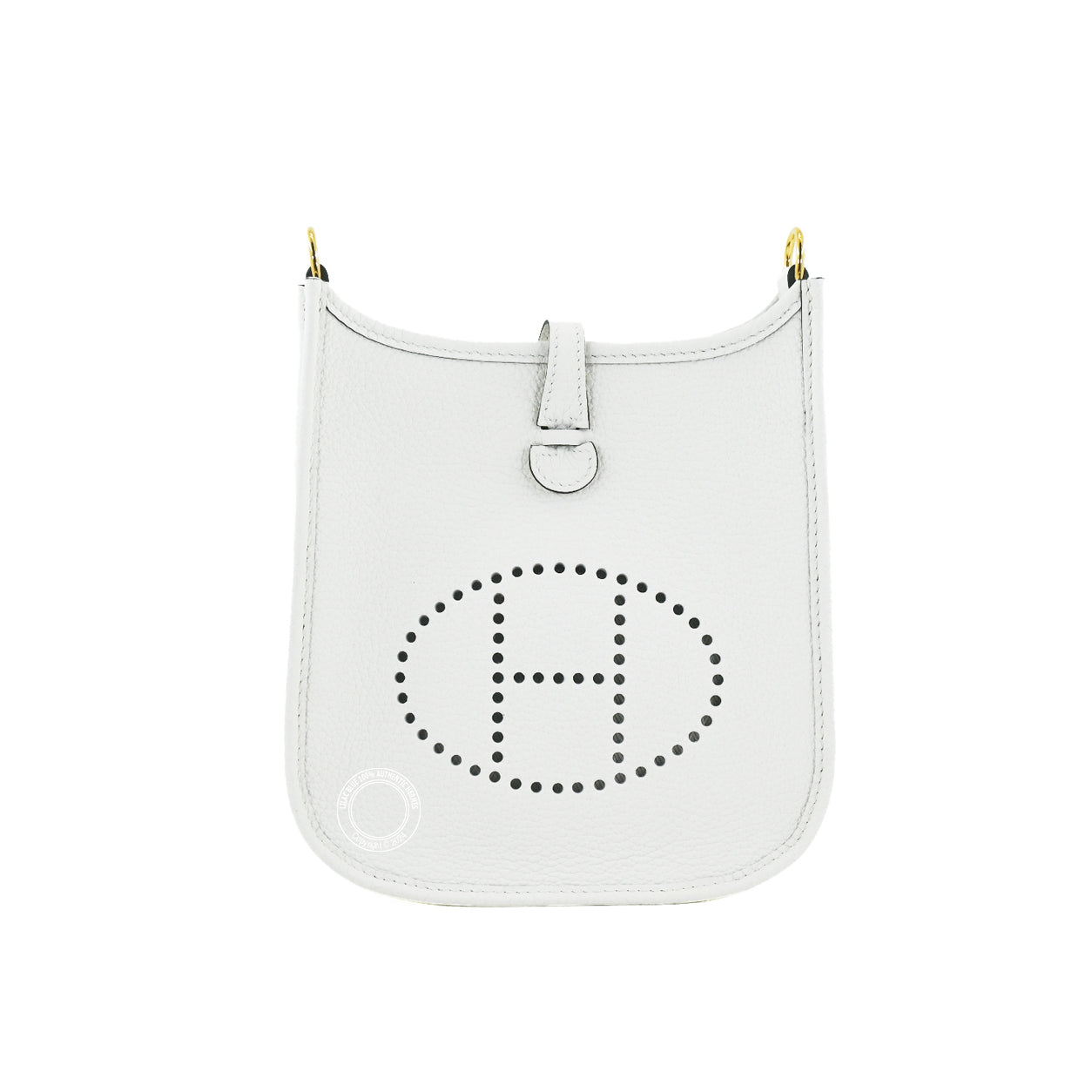 Hermès Evelyne 16cm New White Clemence GHW