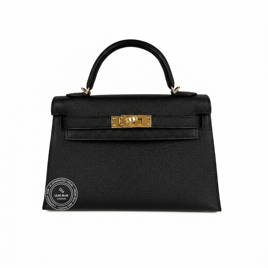 Hermès Kelly 20cm Black Epsom GHW
