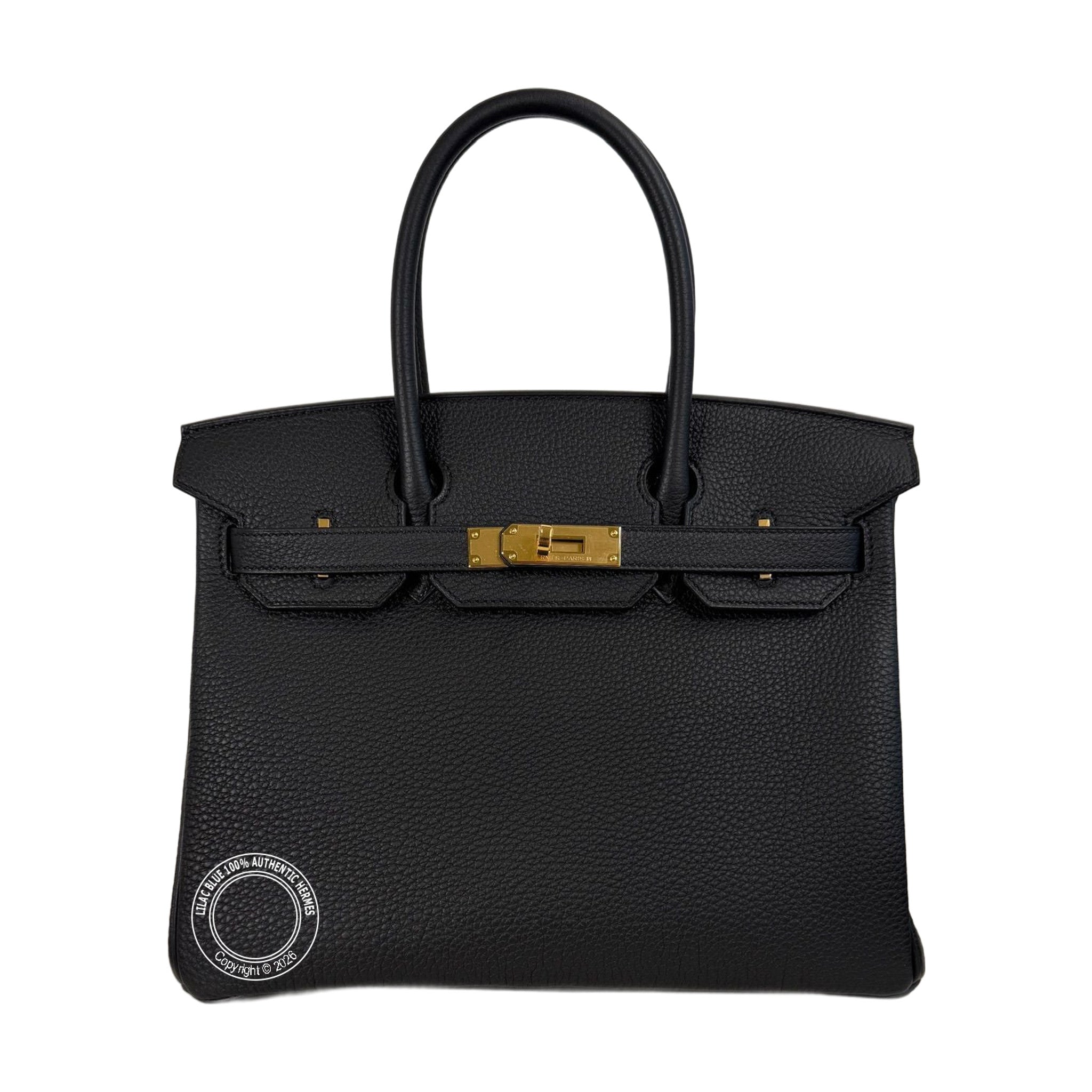 Hermès Birkin 30cm Black Togo Gold Hardware