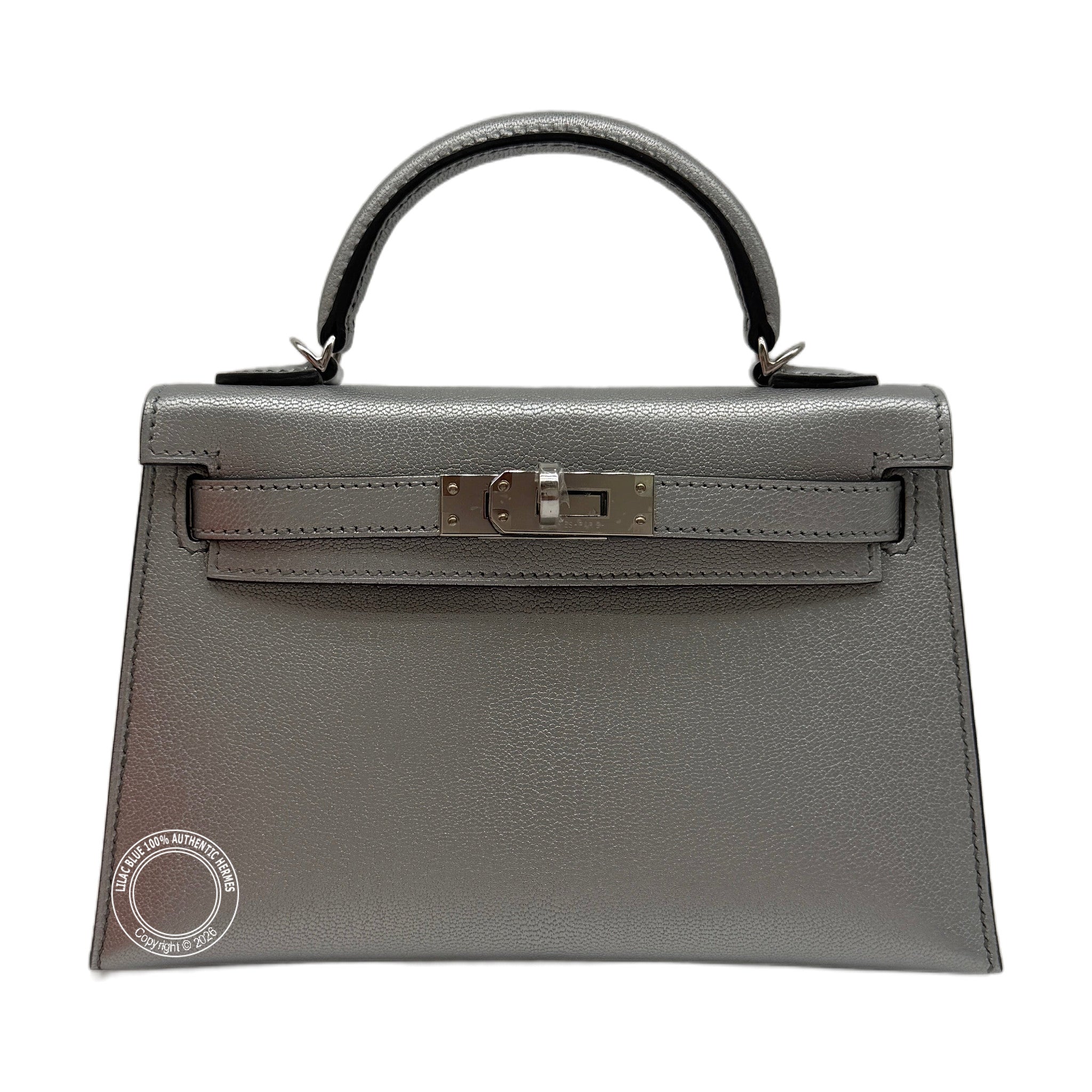 Hermès Mini Kelly Argentee Palladium Hardware — view 2