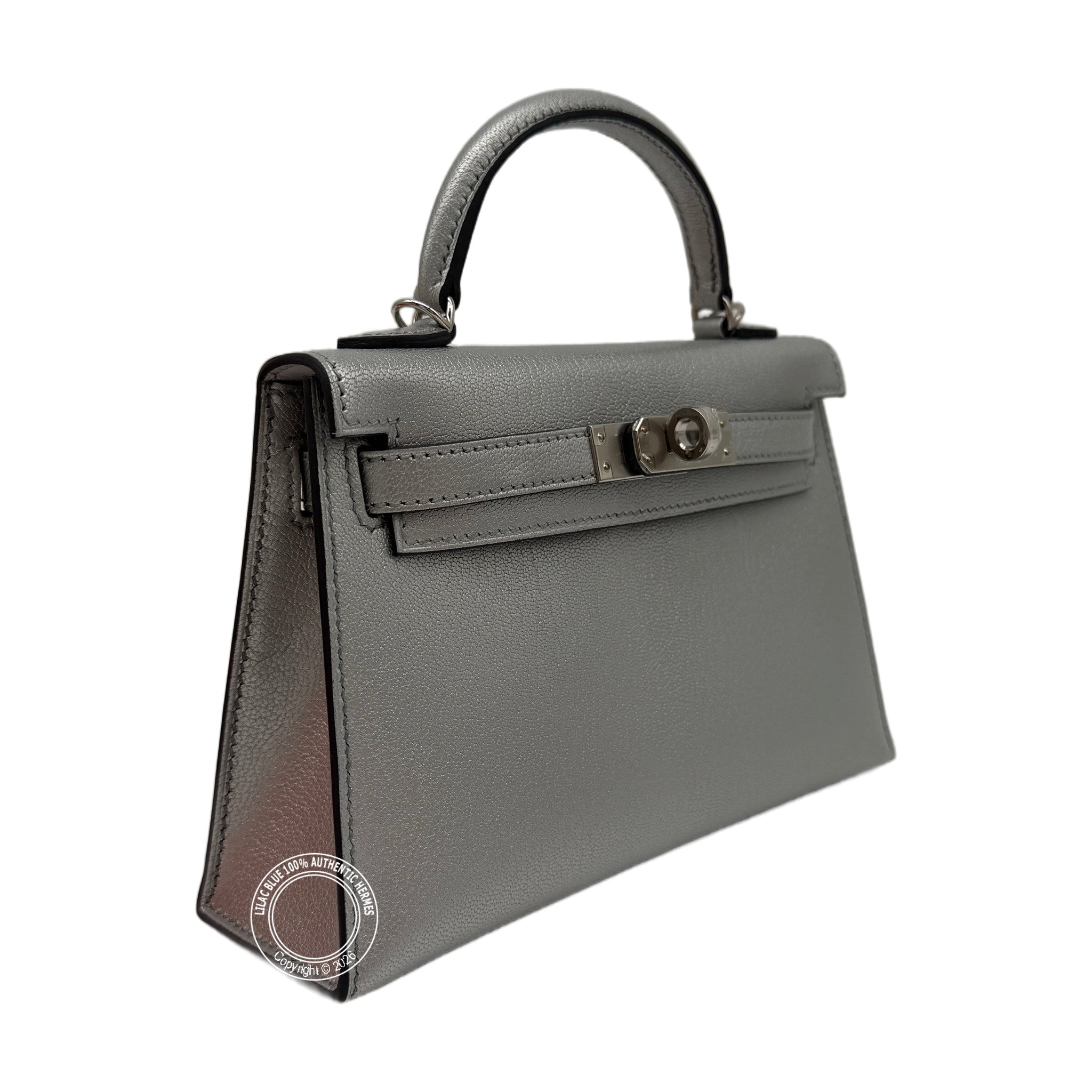 Hermès Mini Kelly Argentee Palladium Hardware — view 4