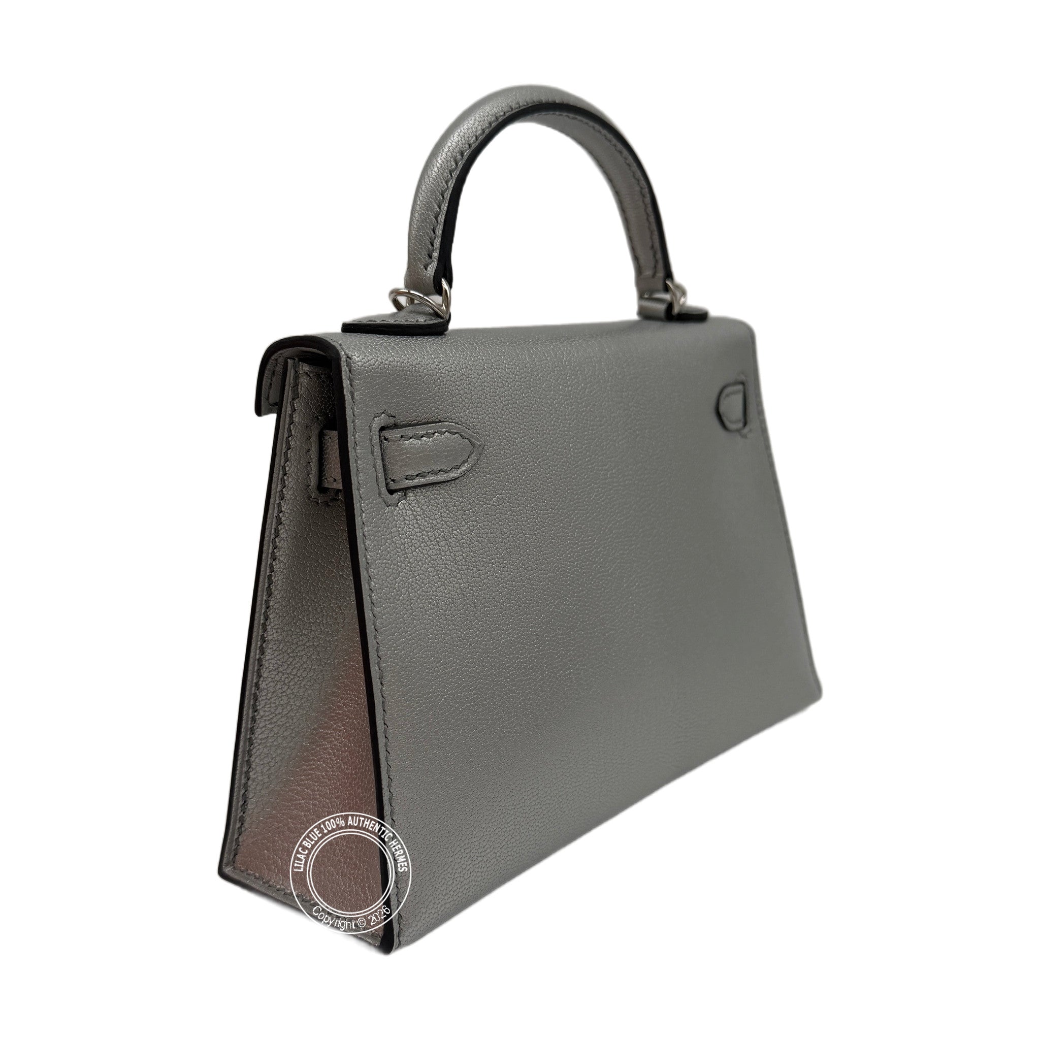 Hermès Mini Kelly Argentee Palladium Hardware — view 6