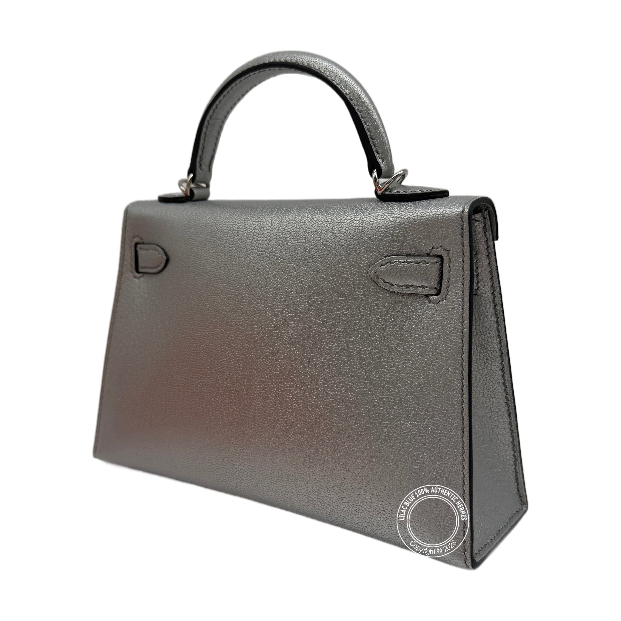 Hermès Mini Kelly Argentee Palladium Hardware — view 9