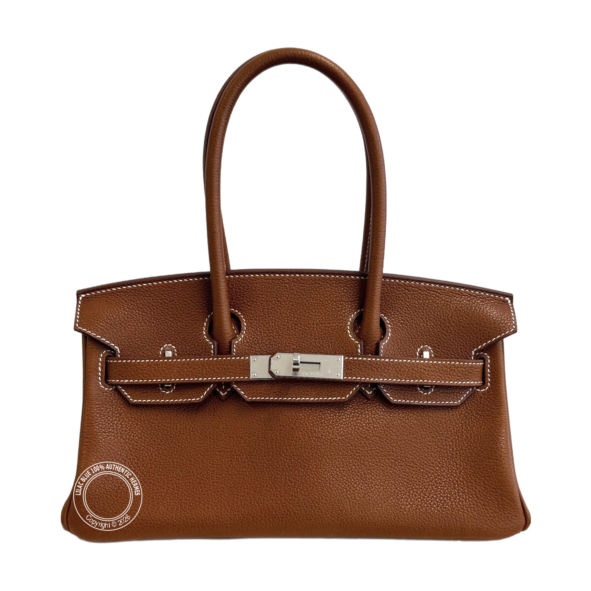 Hermès Birkin 29 Shoulder Fauve Barenia Palladium Hardware