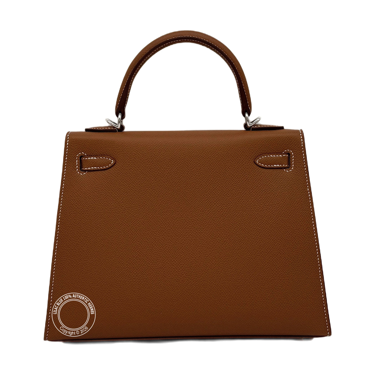 Hermès Kelly 25 Gold Epsom Palladium Hardware — view 3