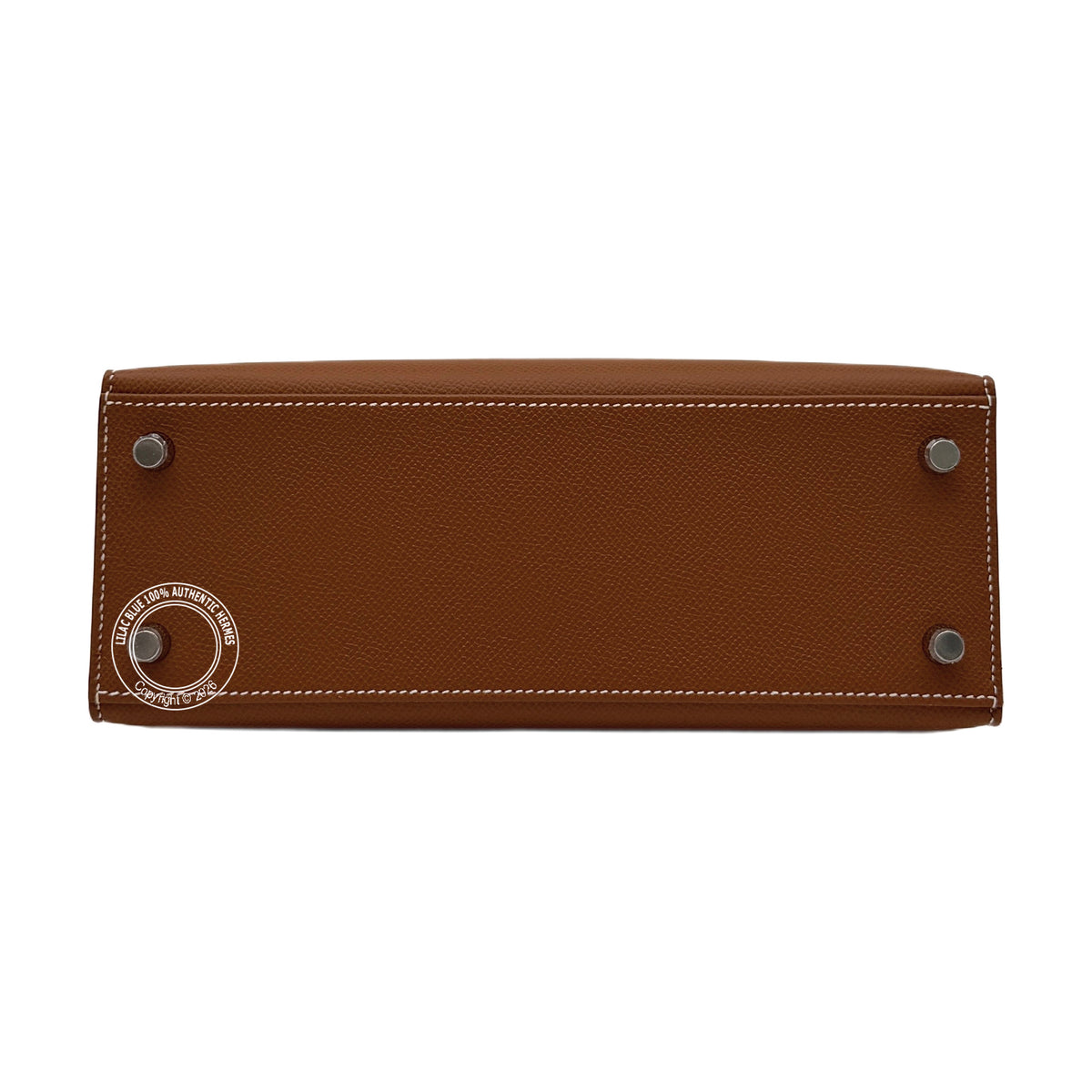 Hermès Kelly 25 Gold Epsom Palladium Hardware — view 8