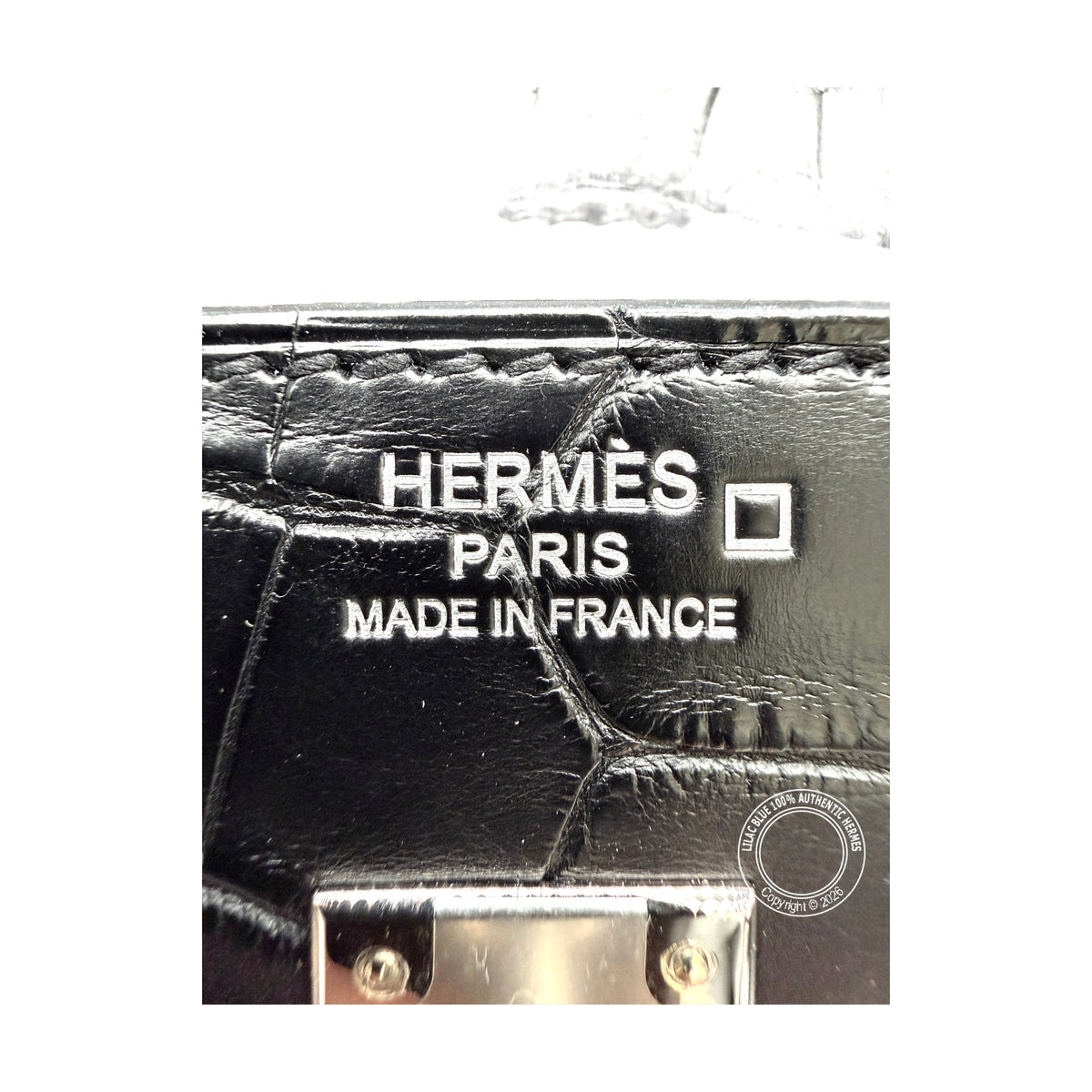 Hermès Birkin 25 Black Matte Palladium Hardware — view 8
