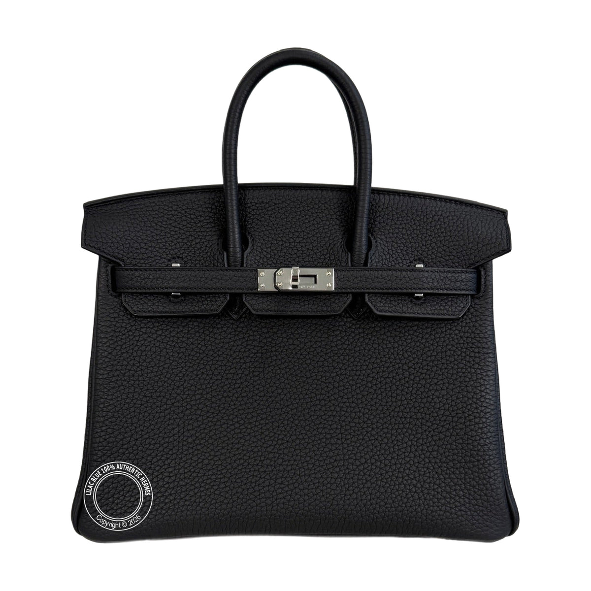 Hermès Birkin 25 Black Togo Palladium Hardware