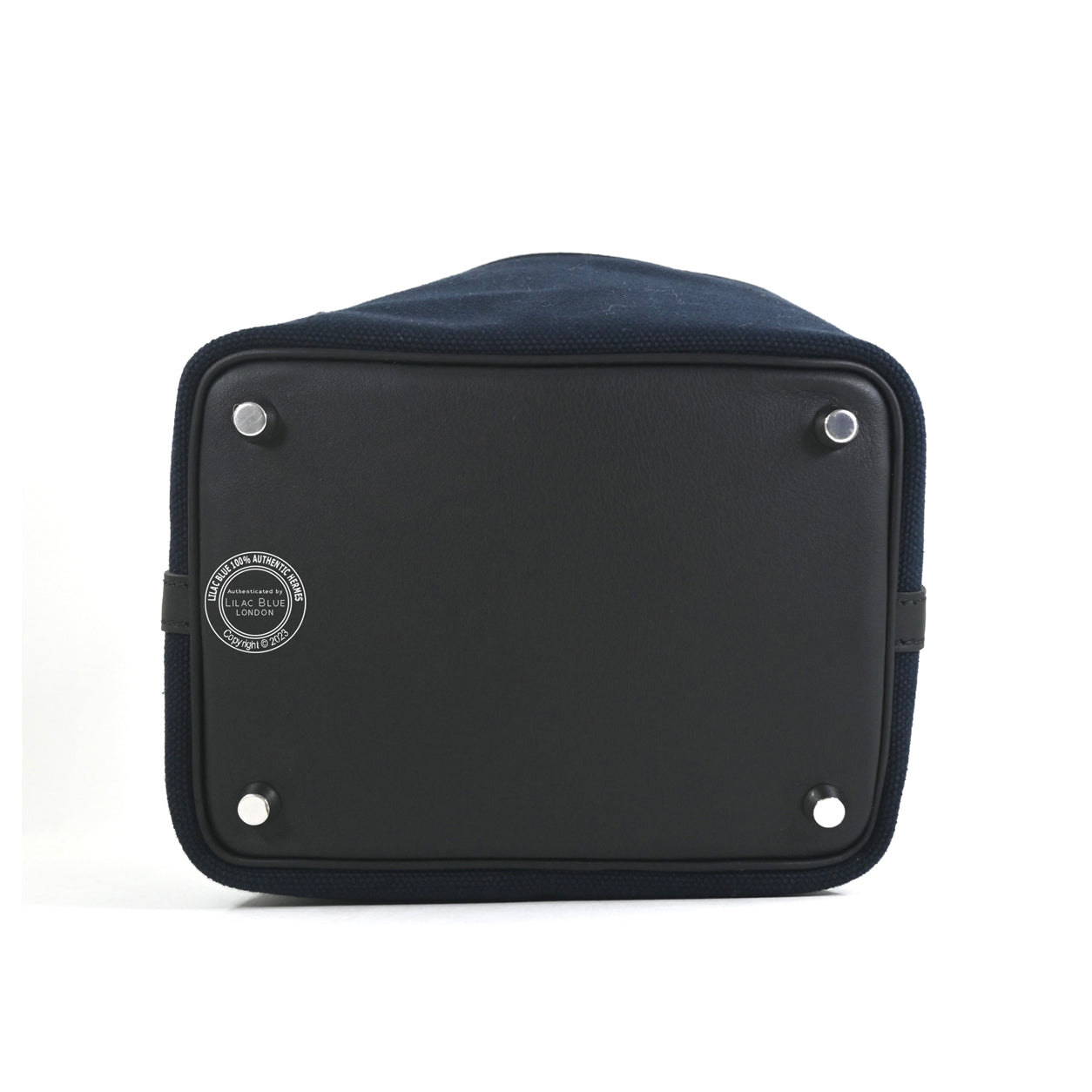 Hermès Picotin 18cm Bleu Marine/Black Cargo Toile/Swift PHW