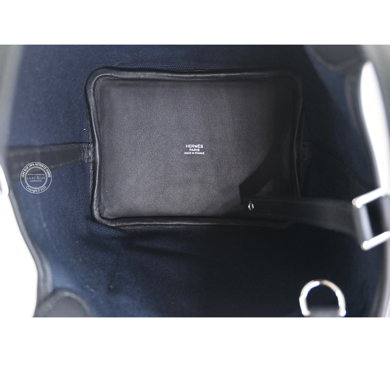 Hermès Picotin 18cm Bleu Marine/Black Cargo Toile/Swift PHW