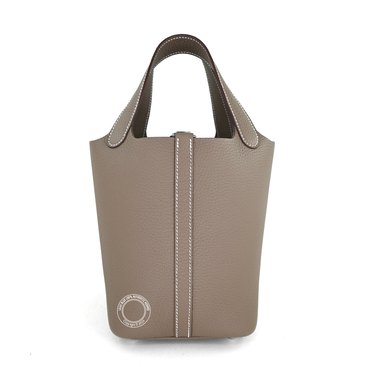 Hermès Picotin 18cm Etoupe Clemence PHW