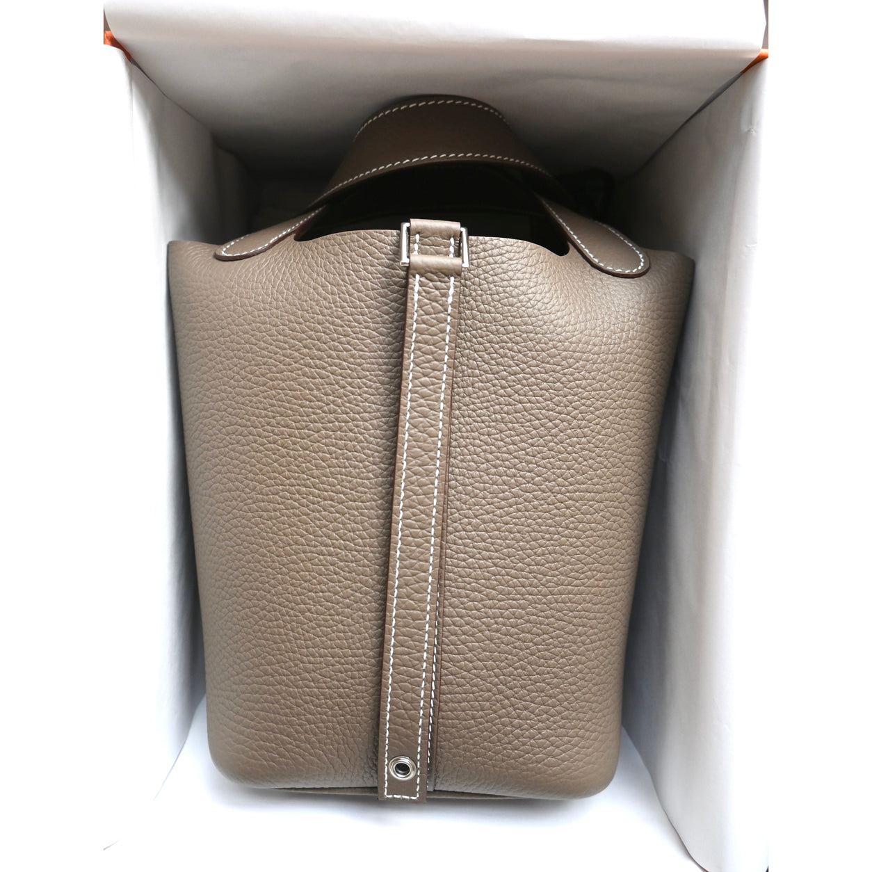 Hermès Picotin 18cm Etoupe Clemence PHW