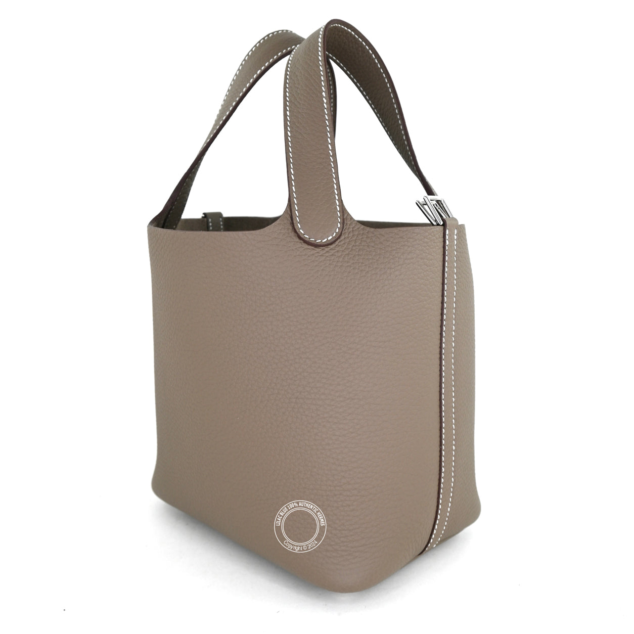 Hermès Picotin 18cm Etoupe Clemence PHW