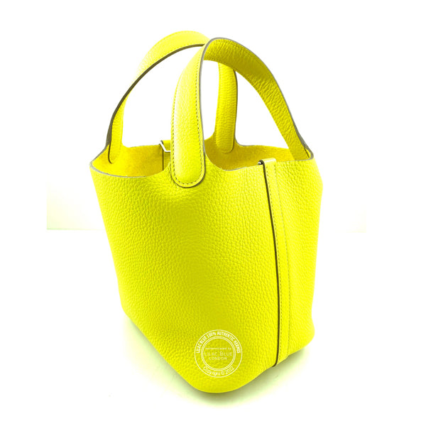 Hermès Picotin 18cm Lime Clemence PHW