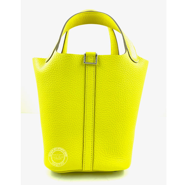 Hermès Picotin 18cm Lime Clemence PHW