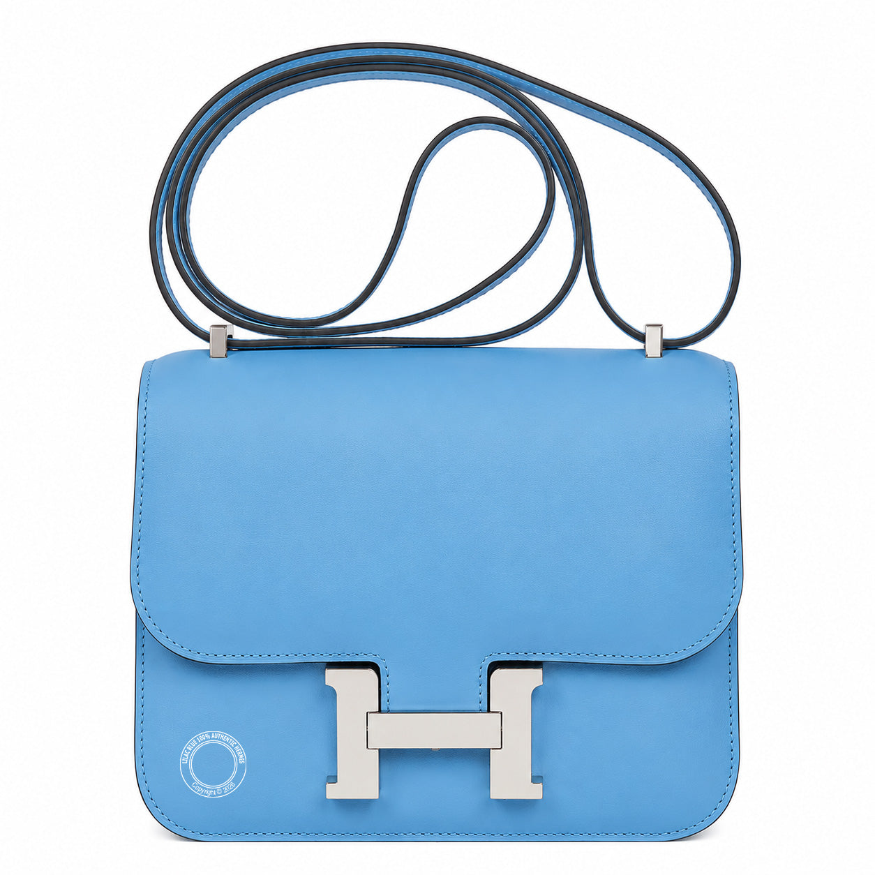 Hermès Constance 18cm Celeste Swift PHW