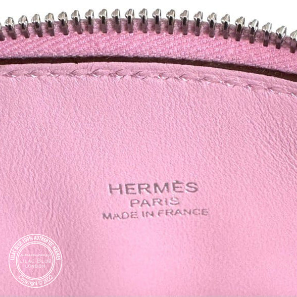 Hermès Bolide 1923 19cm Mauve Sylvestre Chevre PHW