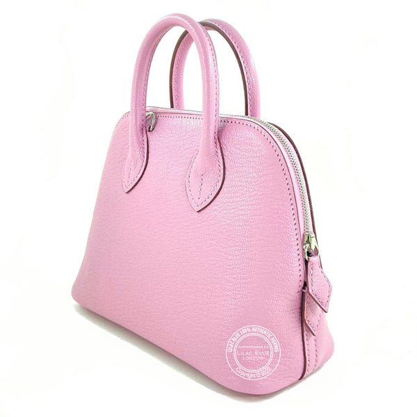 Hermès Bolide 1923 19cm Mauve Sylvestre Chevre PHW
