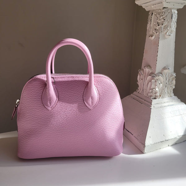 Hermès Bolide 1923 19cm Mauve Sylvestre Chevre PHW