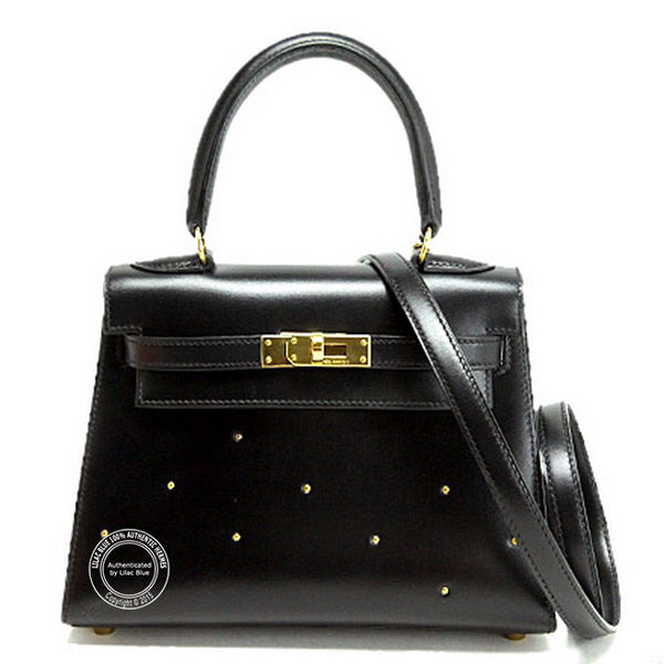 Hermès Kelly 20cm Black Box GHW - Vintage