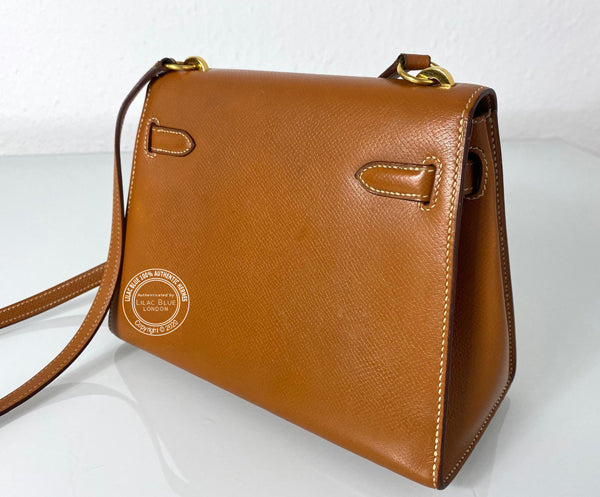 Hermès Kelly 20cm Gold Courcheval GHW - Vintage