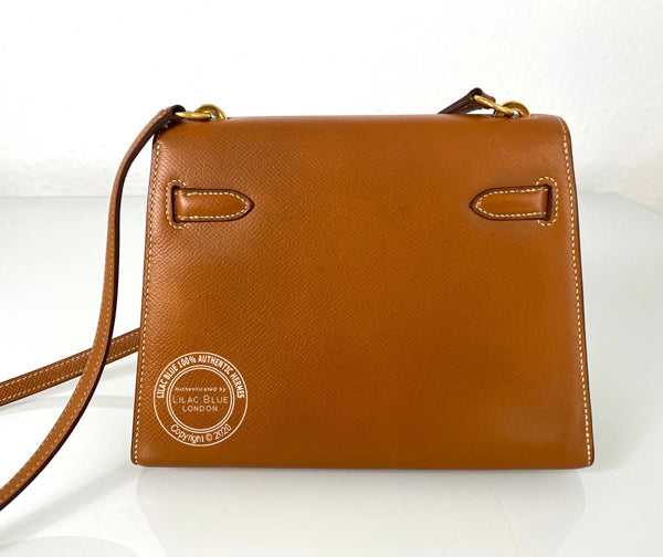 Hermès Kelly 20cm Gold Courcheval GHW - Vintage
