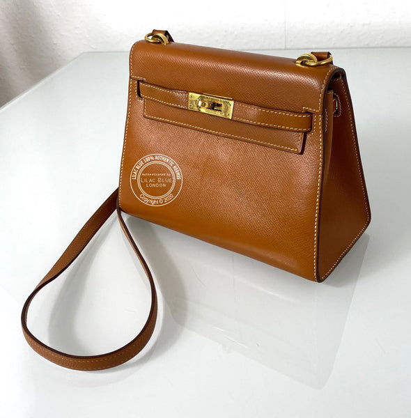 Hermès Kelly 20cm Gold Courcheval GHW - Vintage