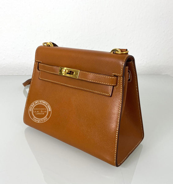 Hermès Kelly 20cm Gold Courcheval GHW - Vintage