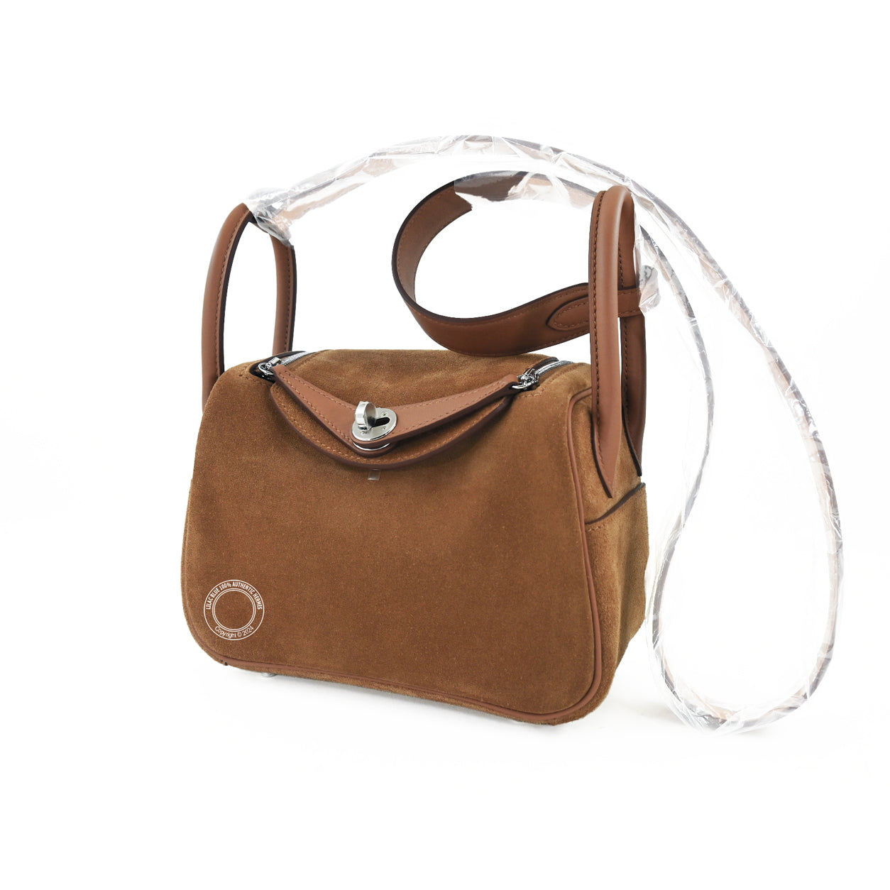 Hermès Lindy 20cm Gold Grizzly/Swift PHW