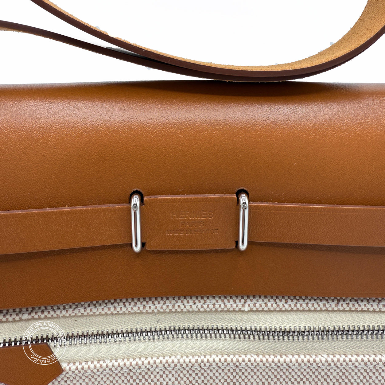 Hermès Herbag 20cm Natural/Ecru/Beige Hunter Viking PHW