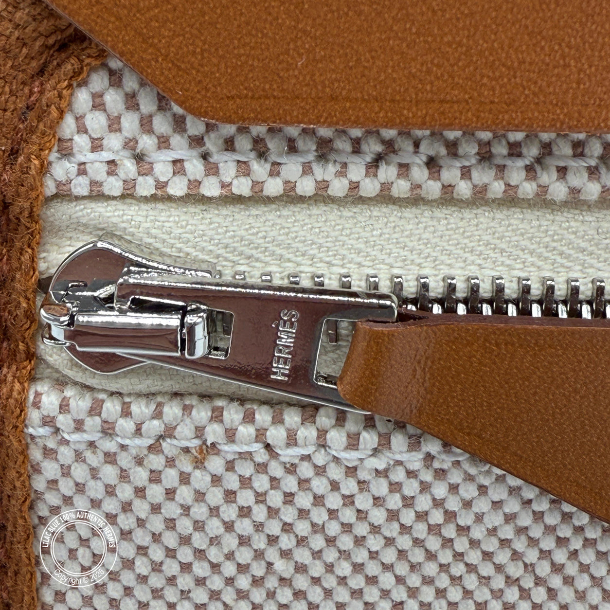 Hermès Herbag 20cm Natural/Ecru/Beige Hunter Viking PHW