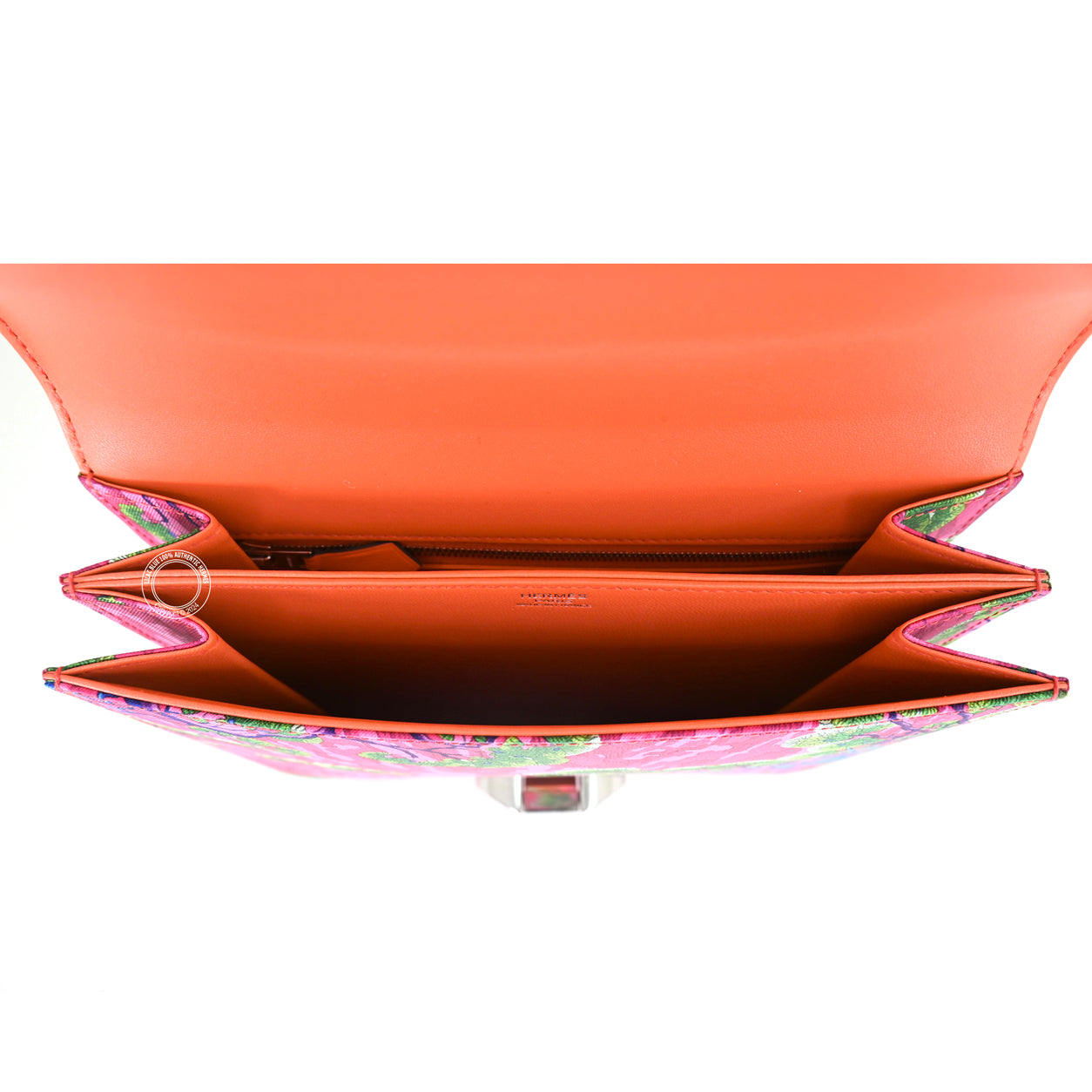 Hermès 2002 20cm Orange Poppy Silk/Swift PHW