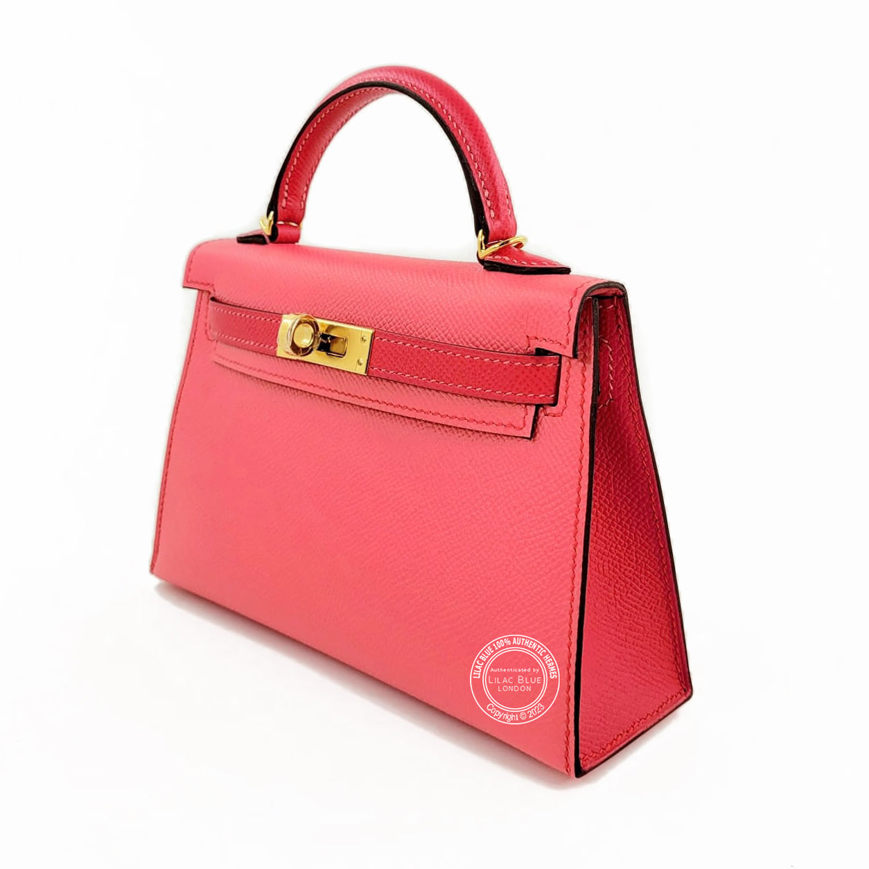 Hermès Kelly 20cm Rose Azalee/Rose Mexico HSS Epsom GHW