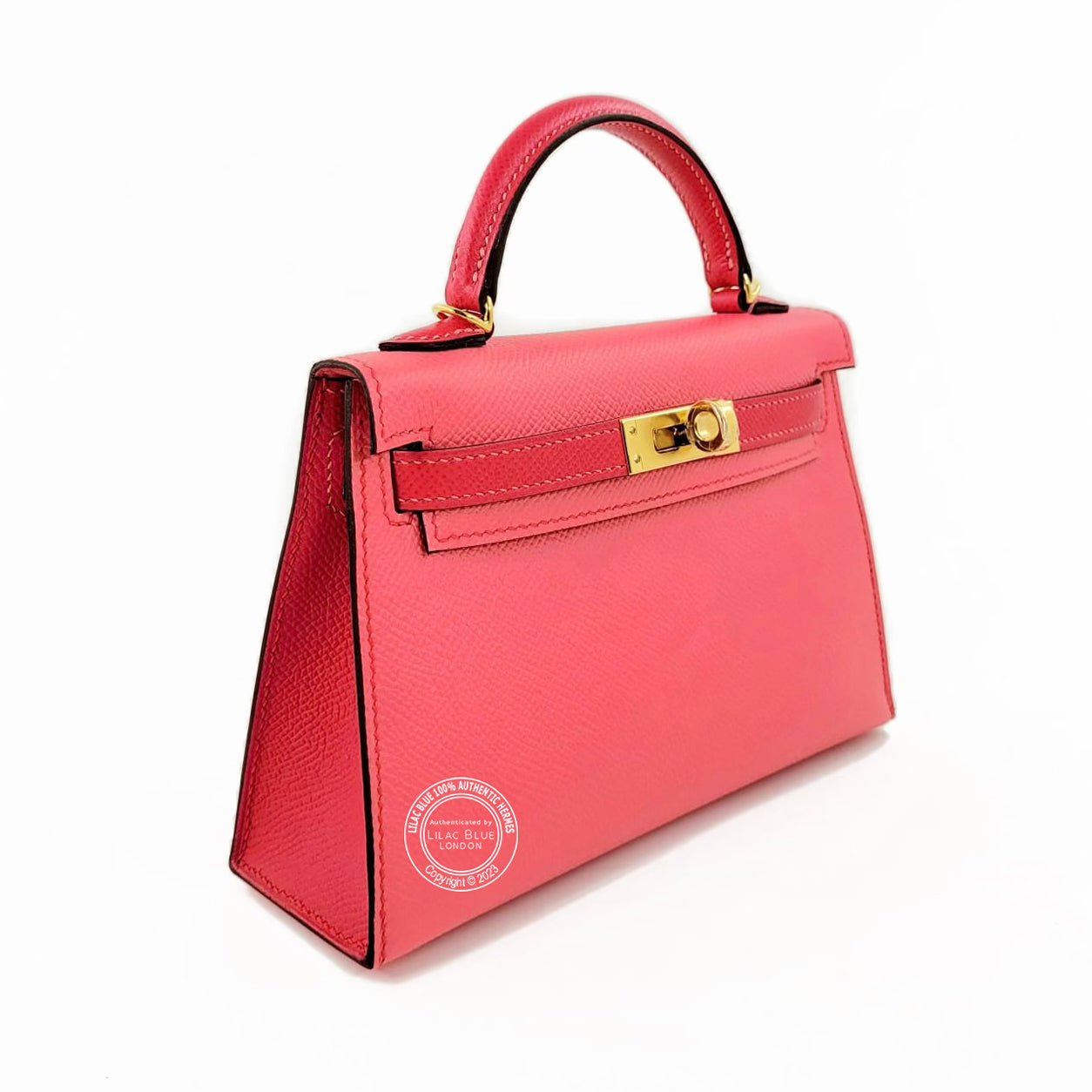 Hermès Kelly 20cm Rose Azalee/Rose Mexico HSS Epsom GHW