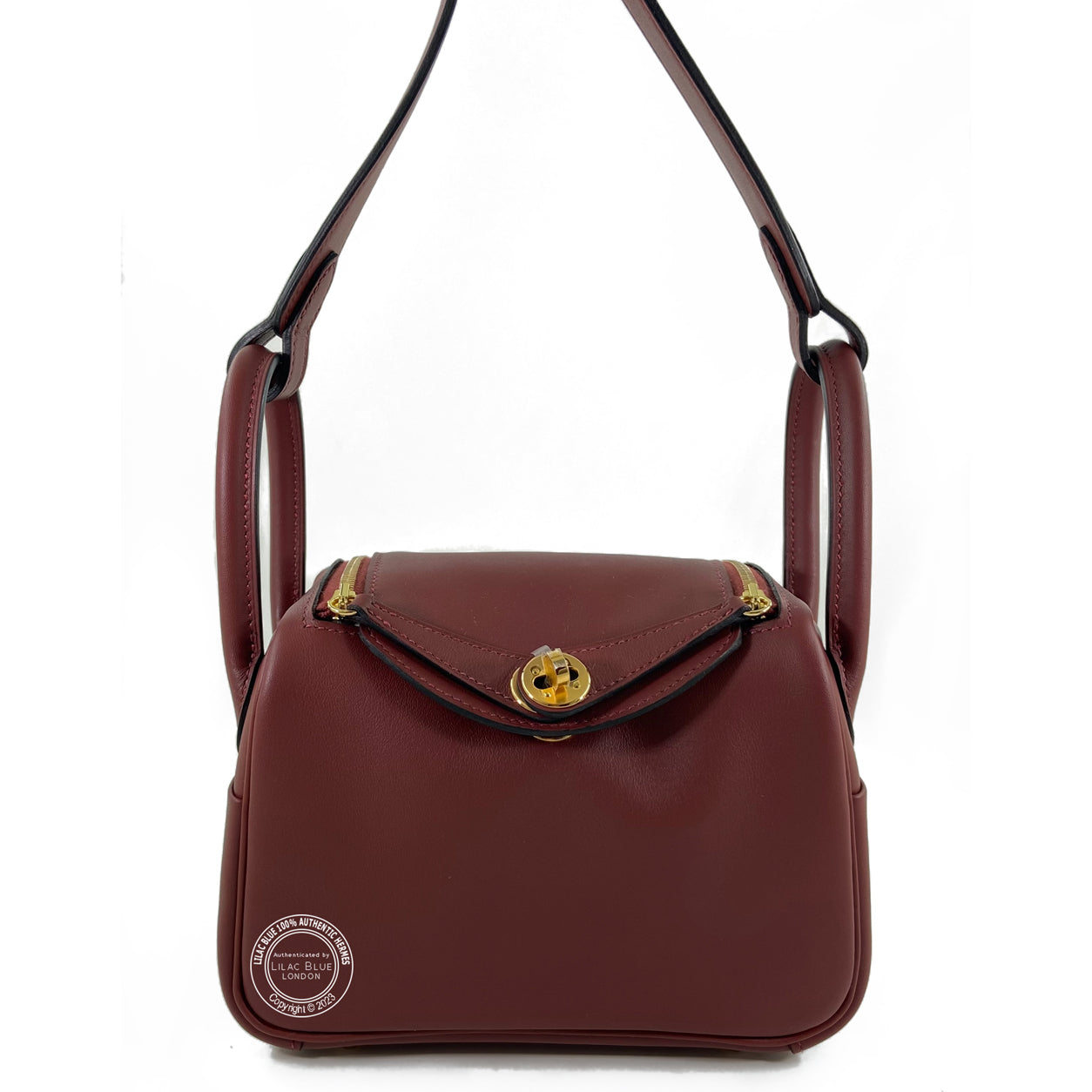 Hermès Lindy 20cm Rouge H Swift GHW