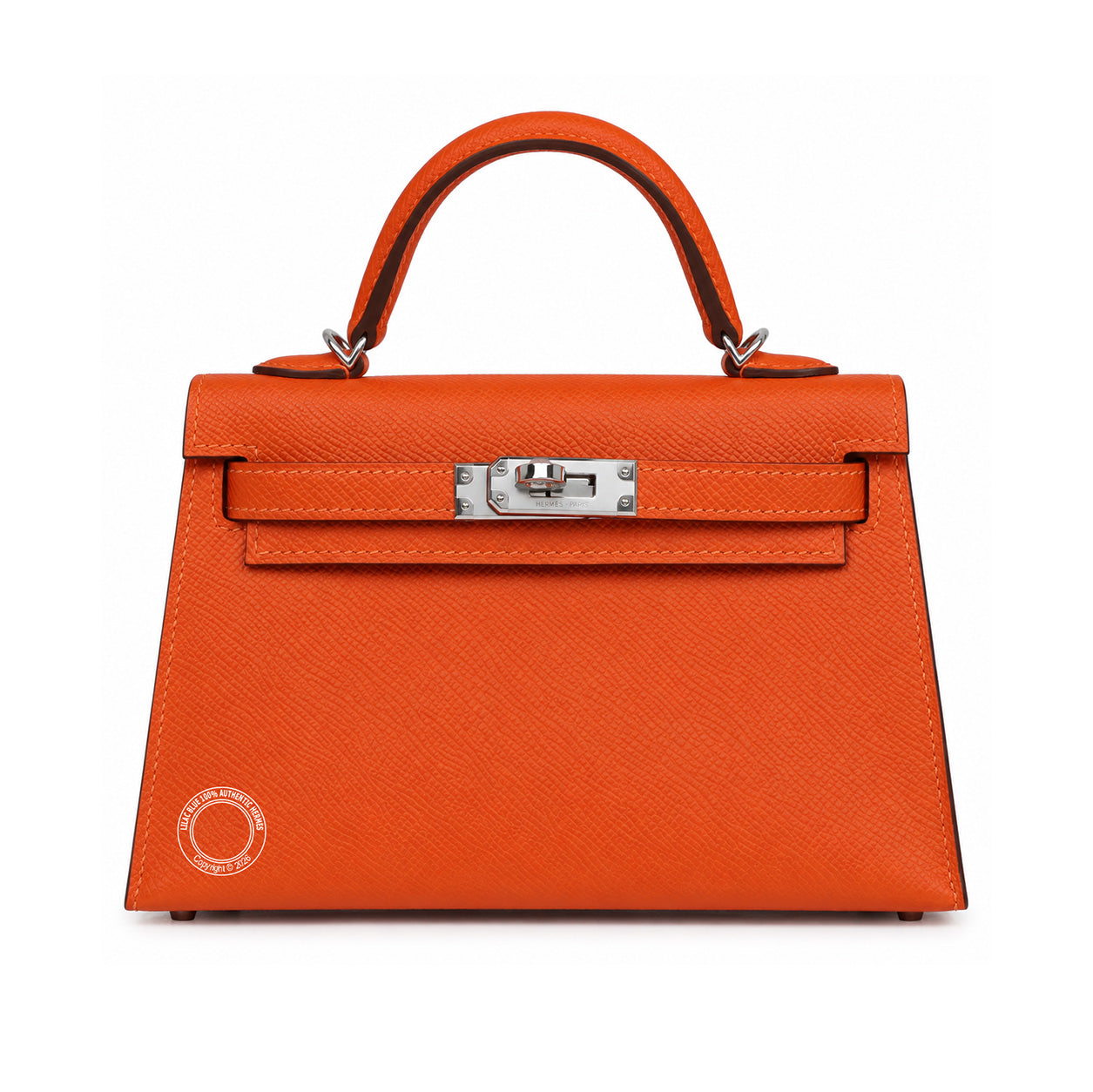 Hermès Kelly 20cm Tangerine Epsom PHW