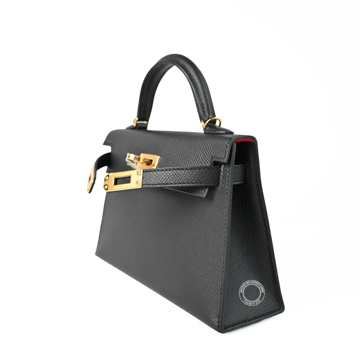 Hermès Kelly 20cm Black/Rouge Casaque HSS Epsom GHW