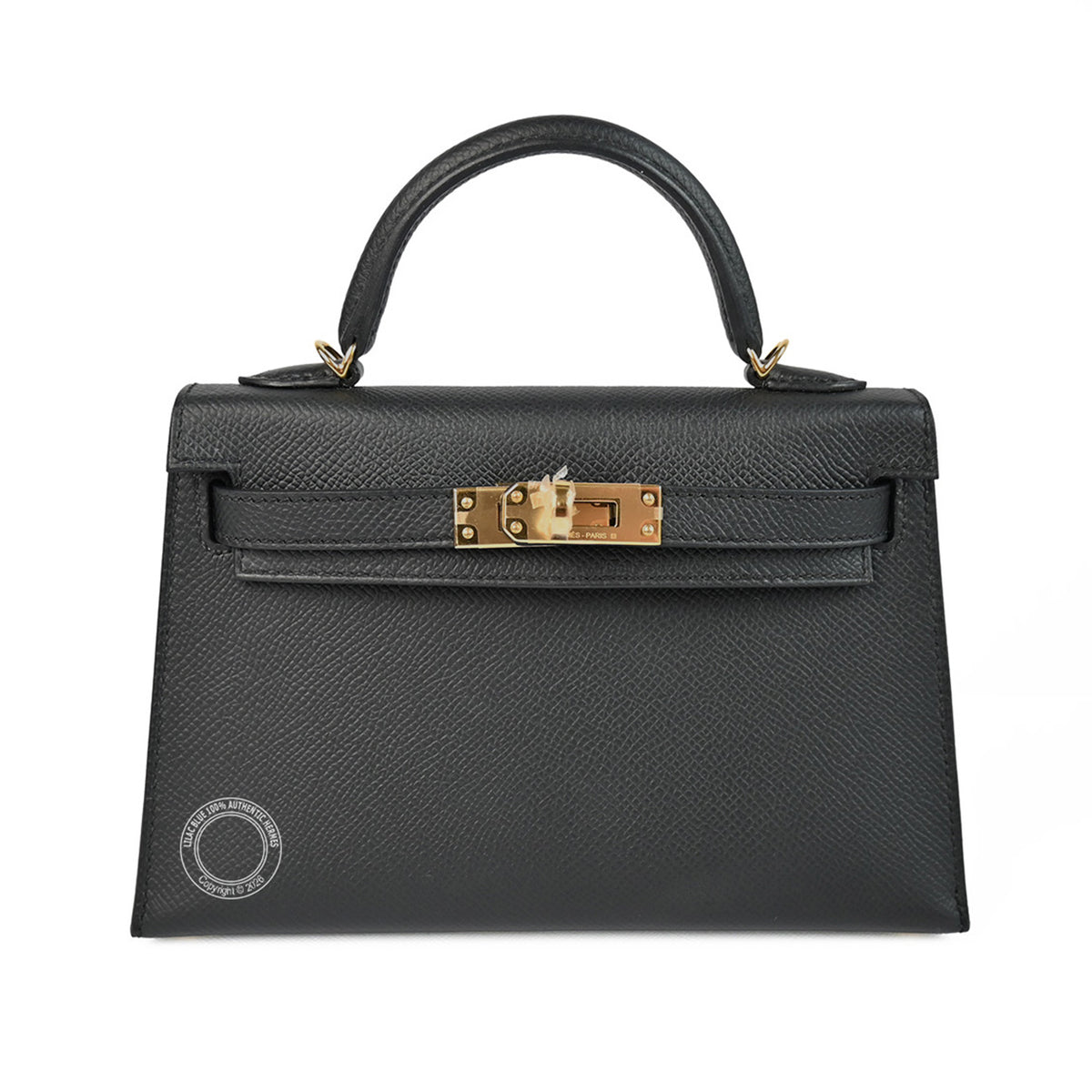 Hermès Kelly 20cm Black/Rouge Casaque HSS Epsom GHW