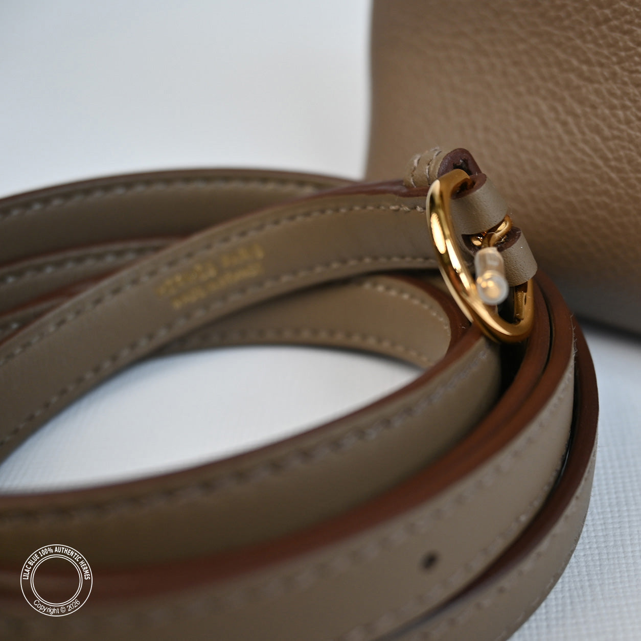 Hermès 24 24 21cm Etoupe Evercolor/Swift GHW