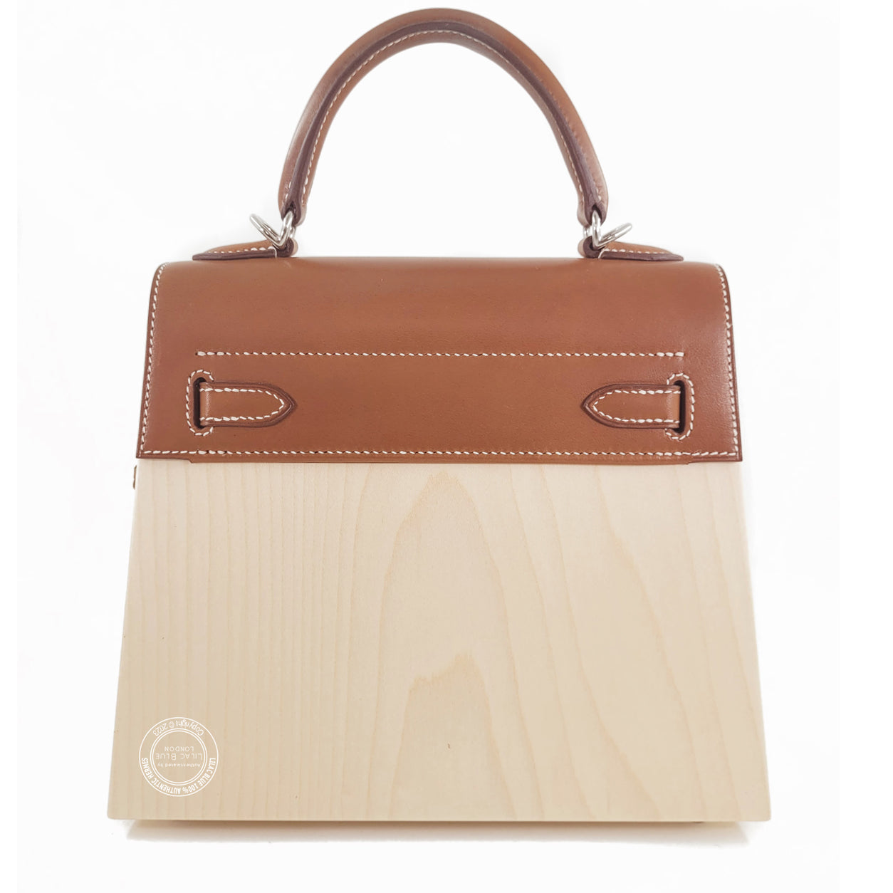 Hermès Kelly 22cm Wood Perspective Cavaliere