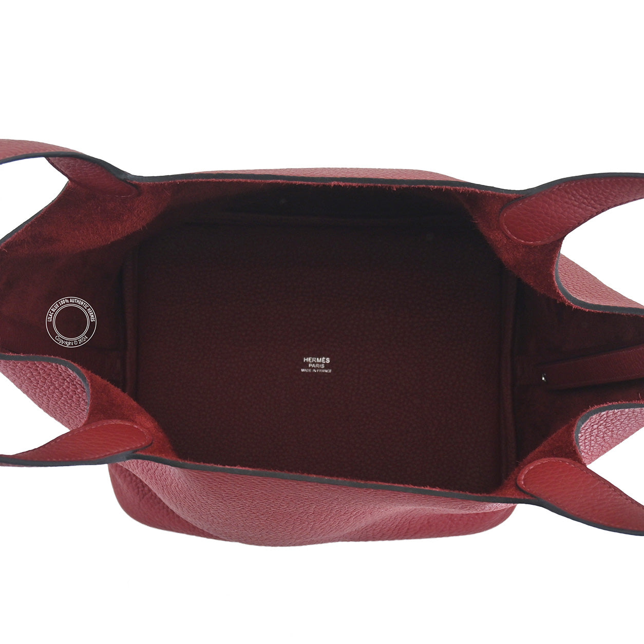 Hermès Picotin 22cm Rouge H Clemence PHW